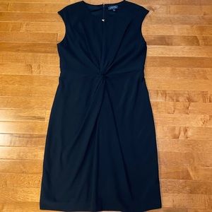 Tahari Twist Front Black Dress - 12